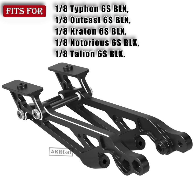 ARRCat Aluminum Wing Mount Upgrades - Compatible with Typhon, Outcast, Kraton, Notorious, Talion, Replaces AR320347 (Black) - Image 2